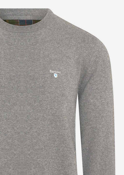 Barbour Truien  Essential cotton cashmere crew - grey marl 