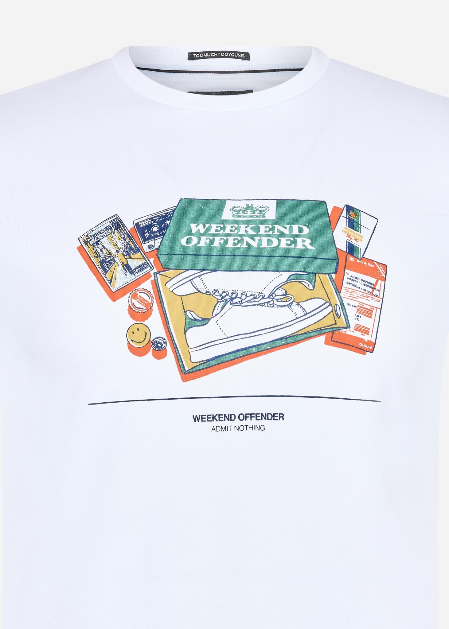 Weekend Offender T-shirts  Adami - white 