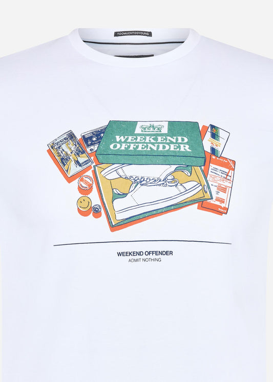 Weekend Offender T-shirts  Adami - white 