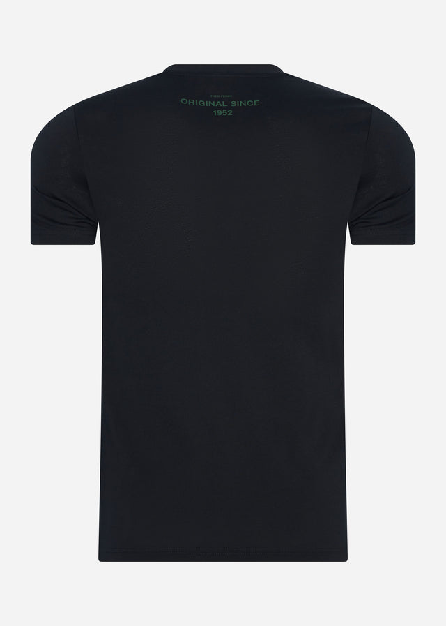 Fred Perry T-Shirts  Glitched graphic t-shirt - black 