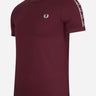 Fred Perry T-shirts  Contrast tape ringer t-shirt - oxblood 