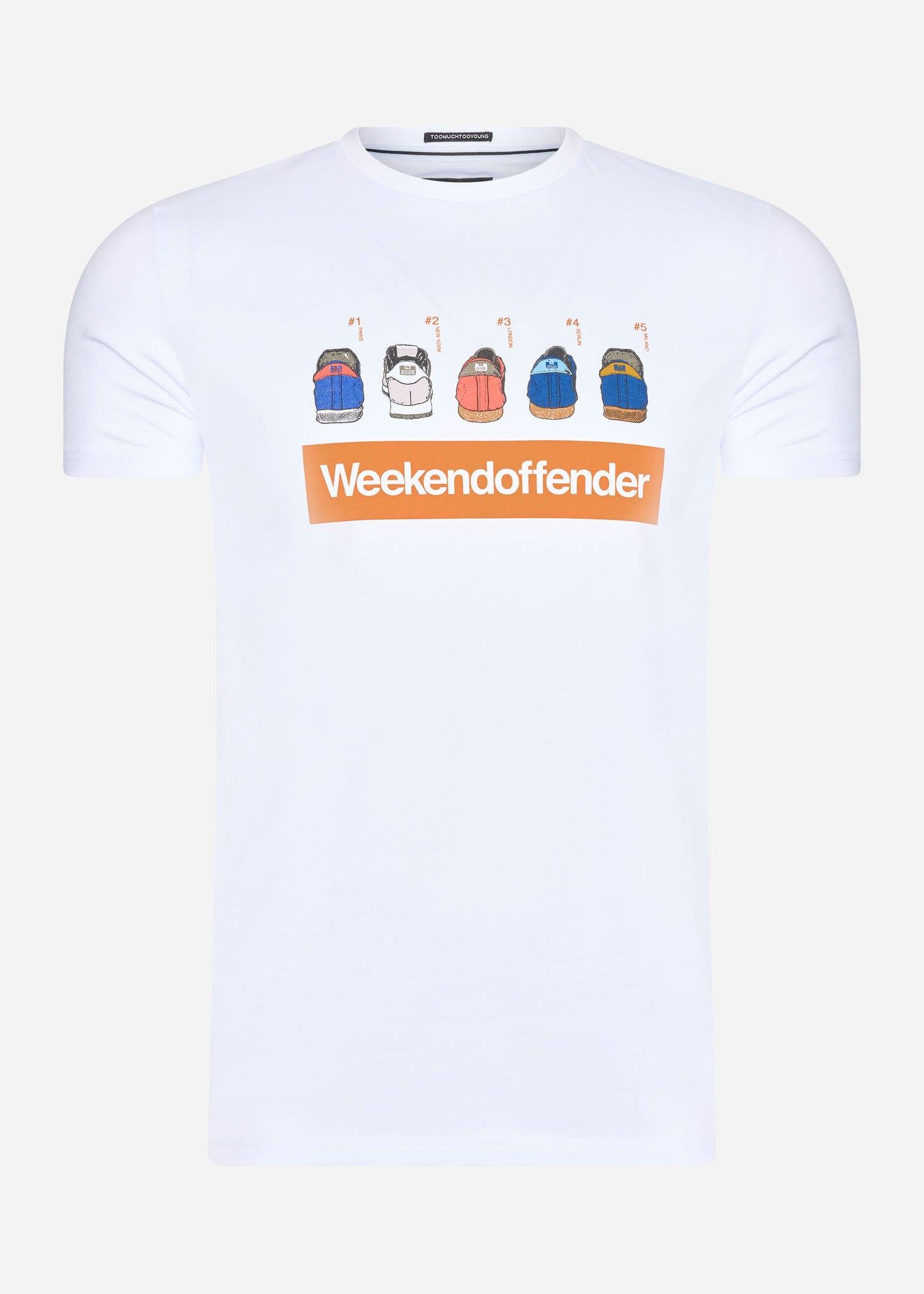 Weekend Offender T-shirts  Trainer spotting - white 