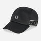 Fred Perry Petten  Contrast tape tricot cap - black 