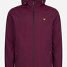 Lyle & Scott Jassen  Zip through hooded jacket - burgundy 