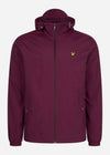 Lyle & Scott Jassen  Zip through hooded jacket - burgundy 