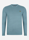 Lyle & Scott Truien  Cotton crew neck jumper - skipton blue 