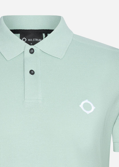 MA.Strum Polo's  SS pique polo - sea green 