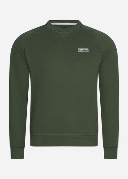 Barbour International Truien  Essential crew neck sweat - kombu green 