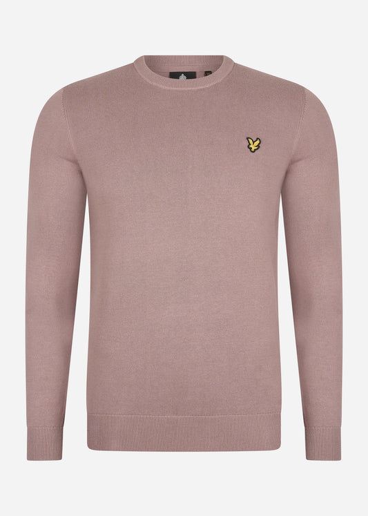 Lyle & Scott Truien  Cotton crew neck jumper - hutton pink 