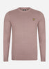 Lyle & Scott Truien  Cotton crew neck jumper - hutton pink 