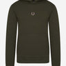 Fred Perry Hoodies  Embroidered hooded sweatshirt - hunting green 