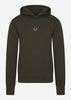 Fred Perry Hoodies  Embroidered hooded sweatshirt - hunting green 