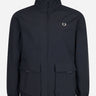 Fred Perry Jassen  Patch pocket zip through jacket - navy 