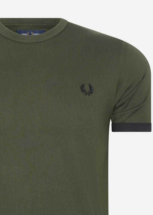 Fred Perry T-Shirts  Ringer t-shirt - hunting green 