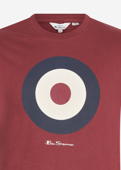 Ben Sherman T-shirts  Signature target tee - claret 