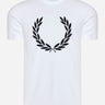 Fred Perry T-shirts  Flock laurel wreath t-shirt - white