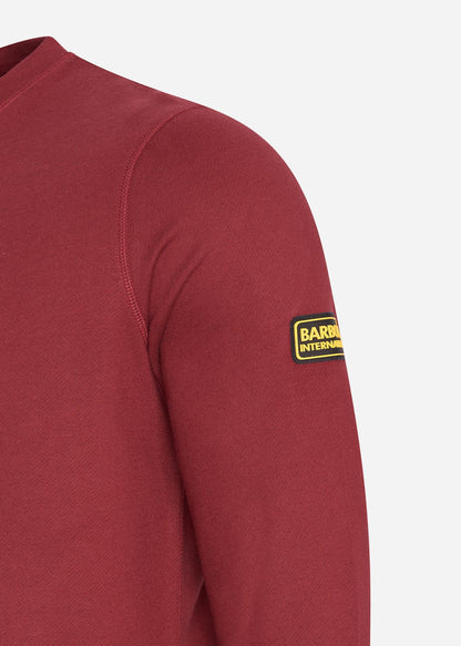 Barbour International Truien  Badge sweat - wine 