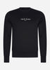 Fred Perry Truien  Embroidered sweatshirt - black 