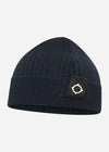 MA.Strum Mutsen  Rib knit beanie - dark navy 