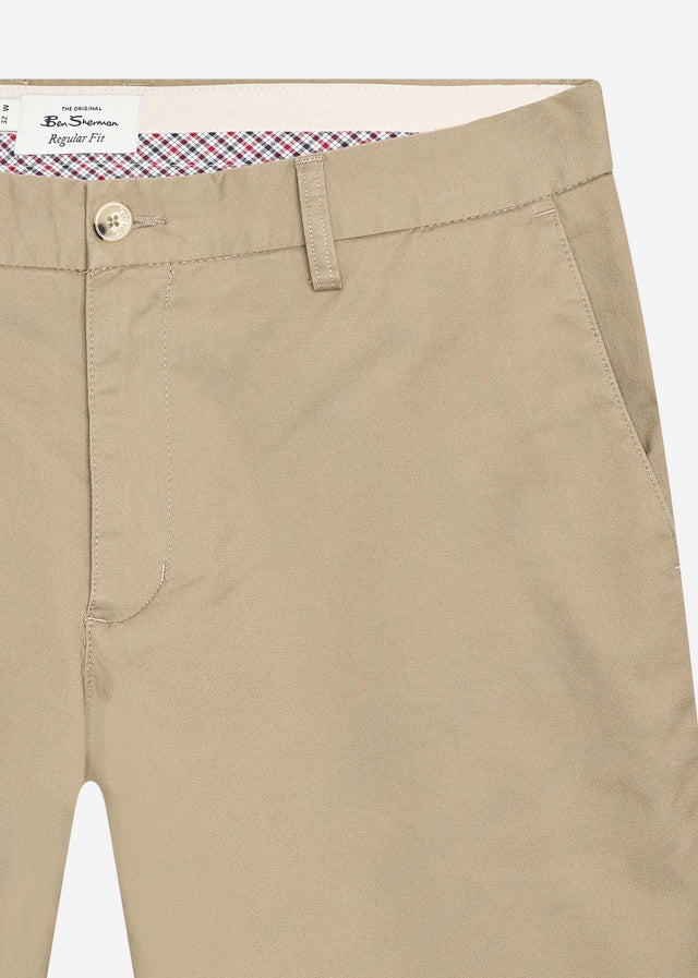 Ben Sherman Shorts  Signature chino short - stone 