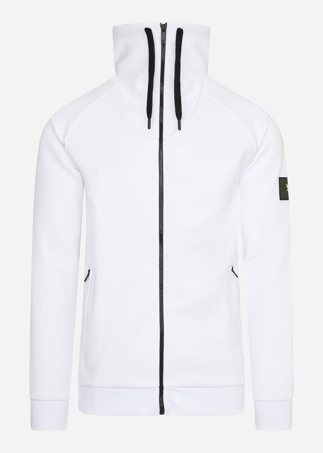 Lyle & Scott Sweatjacken  High neck zip through - white 