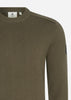 Lyle & Scott Truien  Shoulder detail crew neck knit jumper - olive 