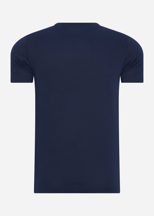 Lacoste T-Shirts  Printed t-shirt - navy blue clover green 