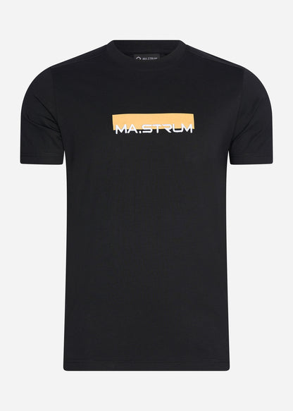 MA.Strum T-shirts  MA.Strum block print tee - jet black 