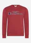 Ben Sherman Truien  Signature logo sweat - red 