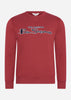 Ben Sherman Truien  Signature logo sweat - red 