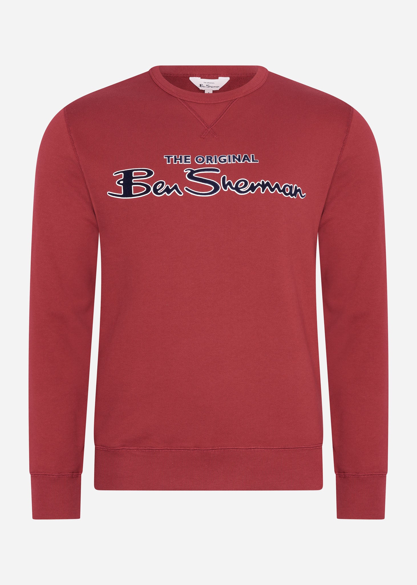 Ben Sherman Truien  Signature logo sweat - red 