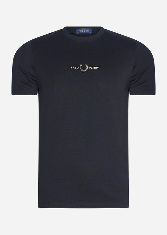 Fred Perry T-shirts  Embroidered t-shirt - black 