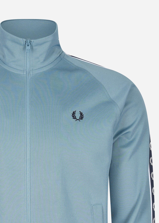 Fred Perry Sweatjacken  Contrast tape track jacket - ash blue navy 