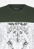 MA.Strum T-shirts  Half body print tee - oil slick 