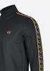 Fred Perry Truien  Taped half zip track top - black gold 