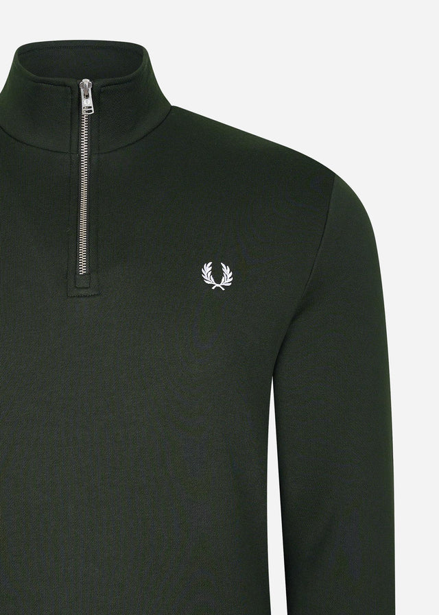 Fred Perry Pullover  Half zip sweatshirt - night green 