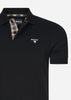 Barbour Polo's  Tartan pique polo - black stone 