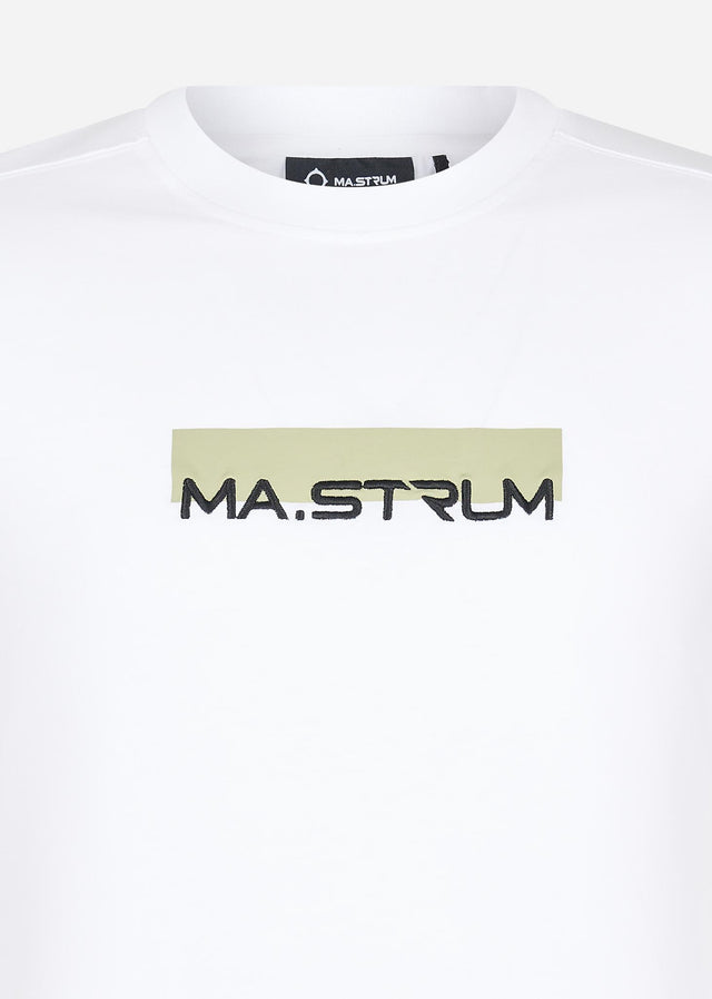 MA.Strum T-Shirts  MA.Strum block print tee - optic white 