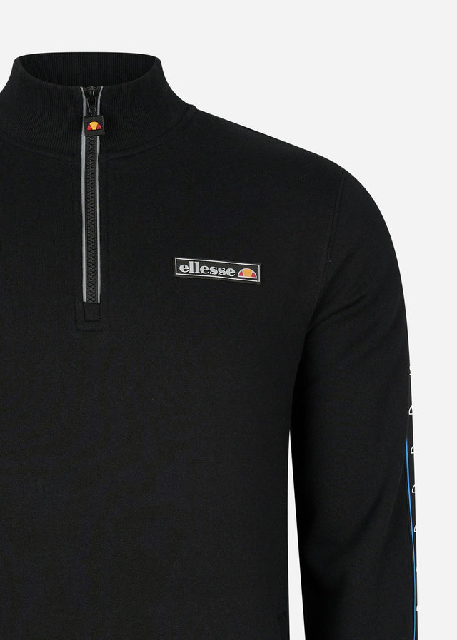 Ellesse Pullover  Chimenco half zip track top - black 