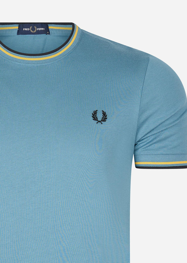 Fred Perry T-Shirts  Twin tipped t-shirt - ash blue 