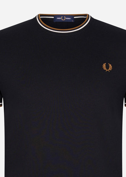 Fred Perry T-shirts  Twin tipped t-shirt - black 