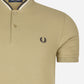 Fred Perry Polo's  Bomber collar polo shirt - warm stone 