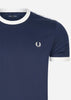 Fred Perry T-shirts  Taped ringer t-shirt - carbon blue 