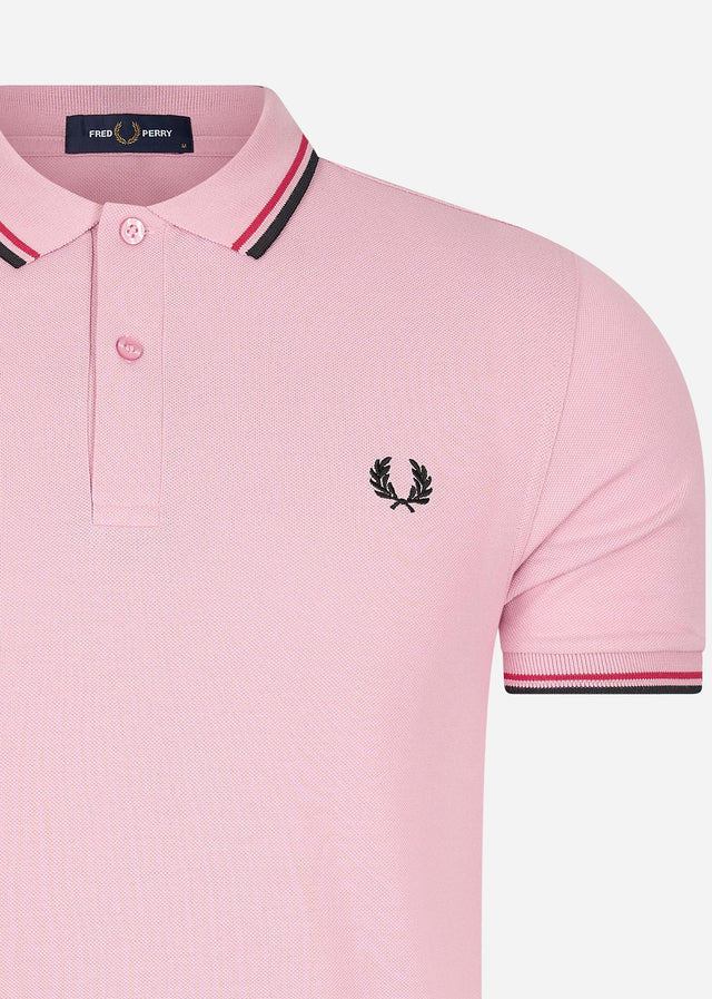 Fred Perry Poloshirts  Twin tipped fred perry shirt - chalky pink washed red black 