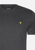 Lyle & Scott T-shirts  Plain t-shirt - charcoal marl 