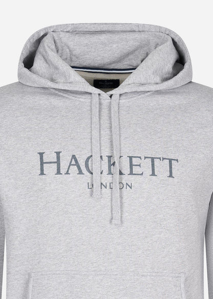 Hackett London Hoodies  Logo hoodie - light grey marl 