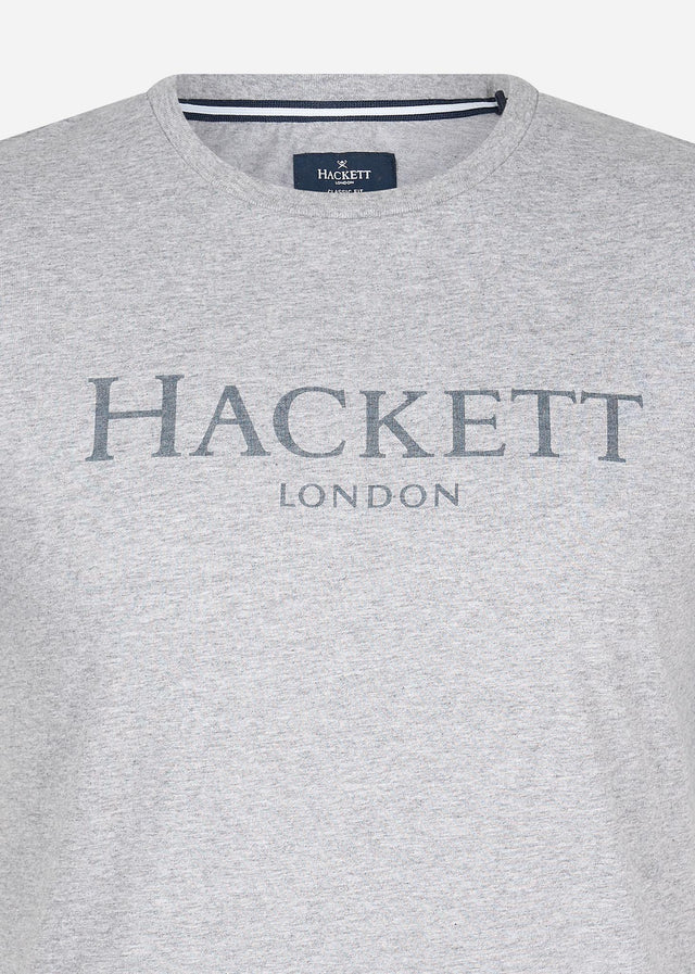 Hackett London T-Shirts  Hackett london t-shirt - light grey marl 