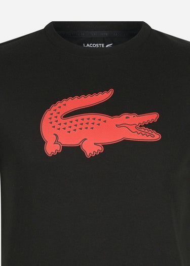 Lacoste T-shirts  Printed t-shirt - black corrida 