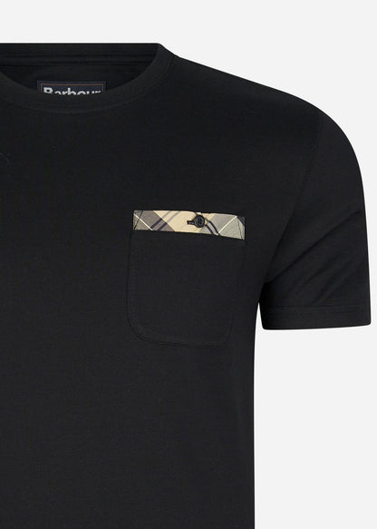 Barbour T-shirts  Durness pocket tee - black 