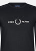 Fred Perry Longsleeve Tees  Graphic branding ls t-shirt - black 